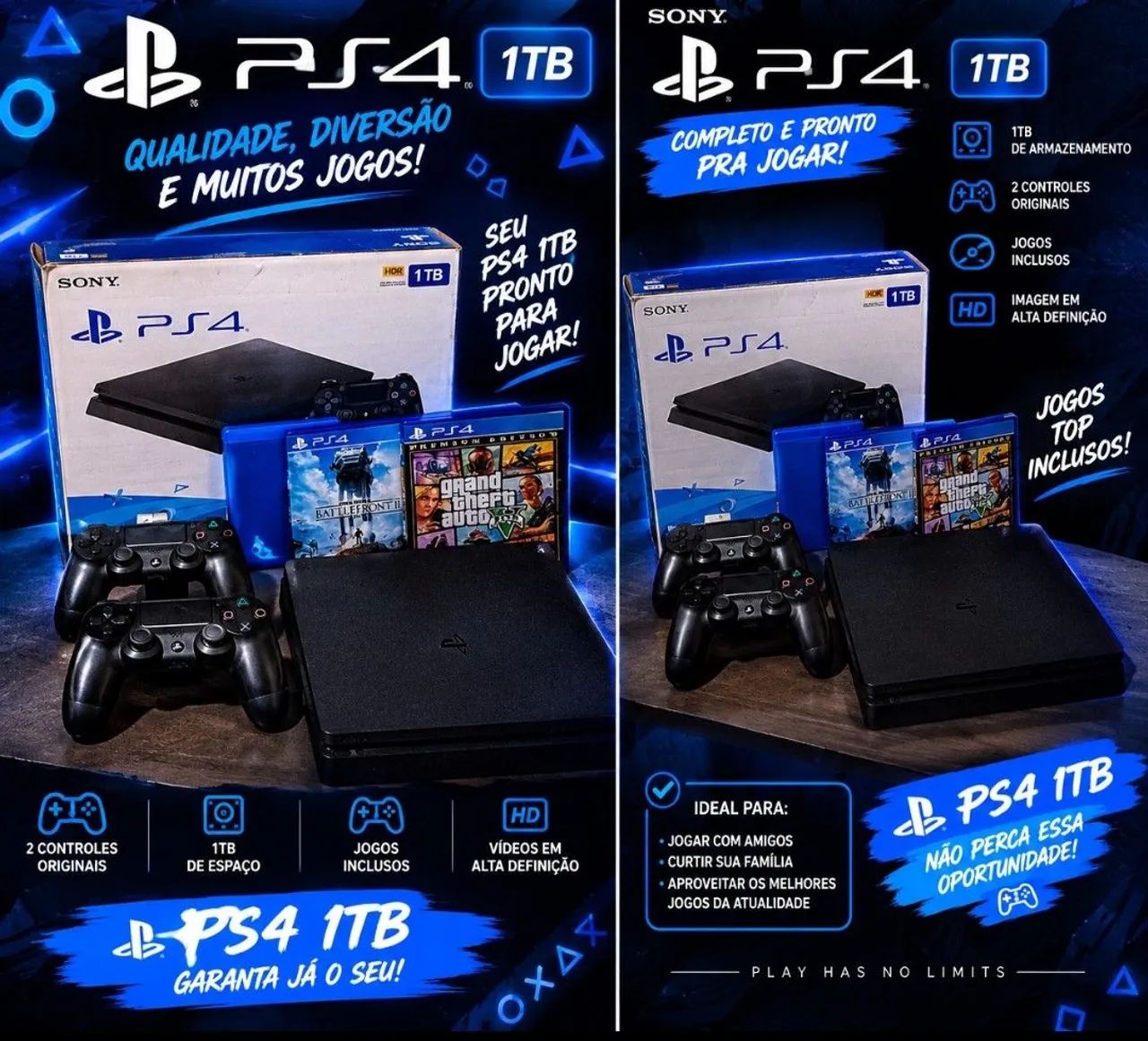 PS4 SLIM 1TB - Foto 2