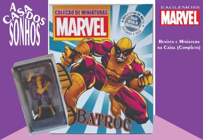 Coleção de Miniatura Marvel Eaglemoss Batroc Nº 174 Completo