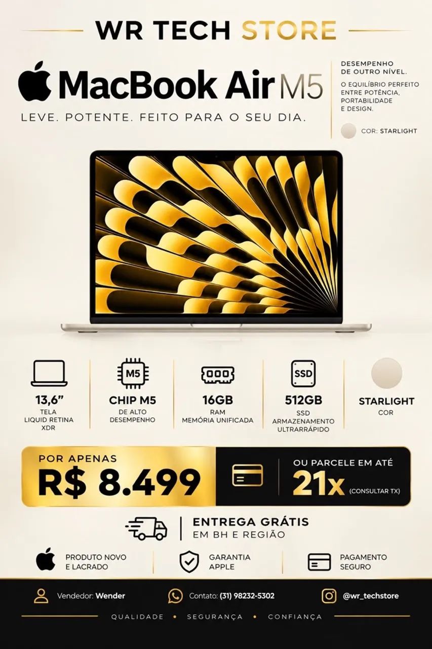 MacBook Air M5 13,6 polegadas | Loja física 