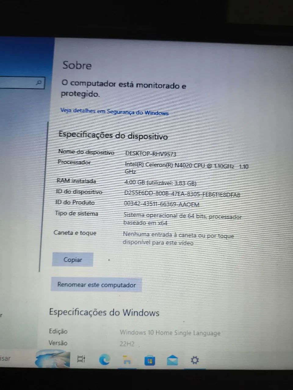 Notebook positivo 