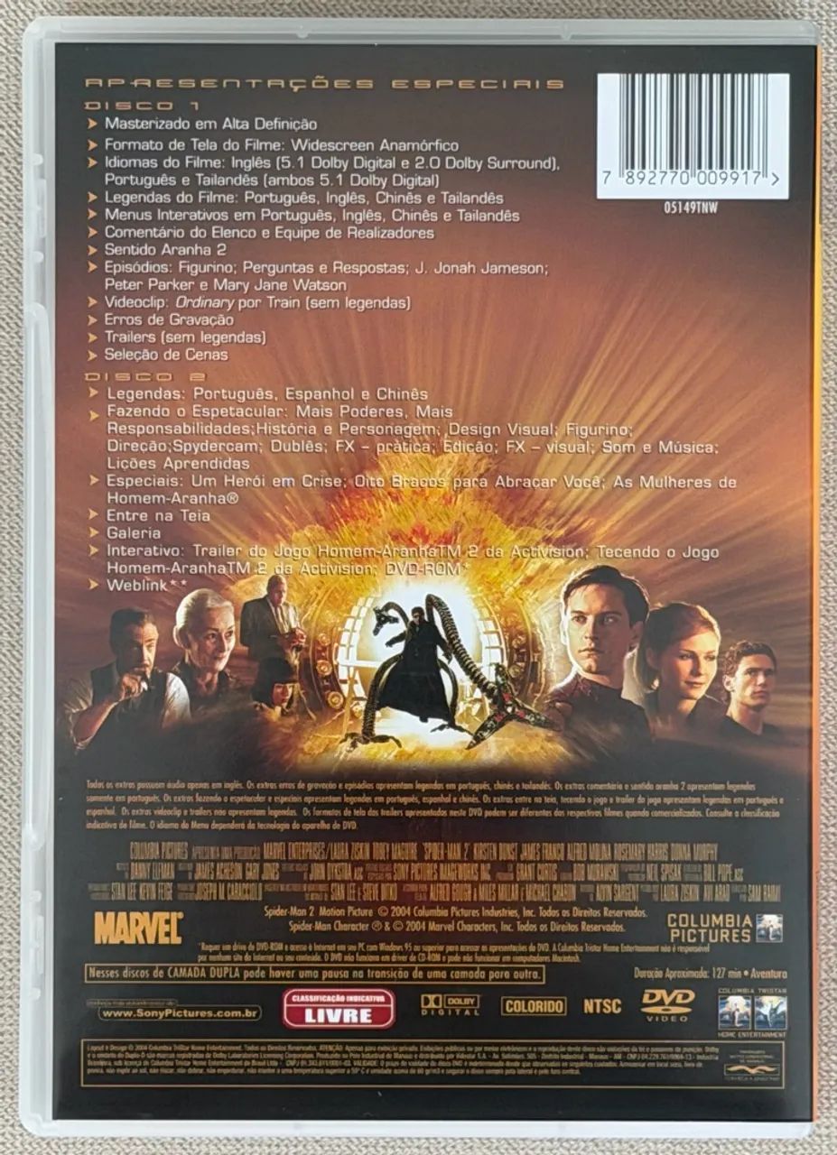 DVD duplo Homem Aranha 2 (original) - Foto 2