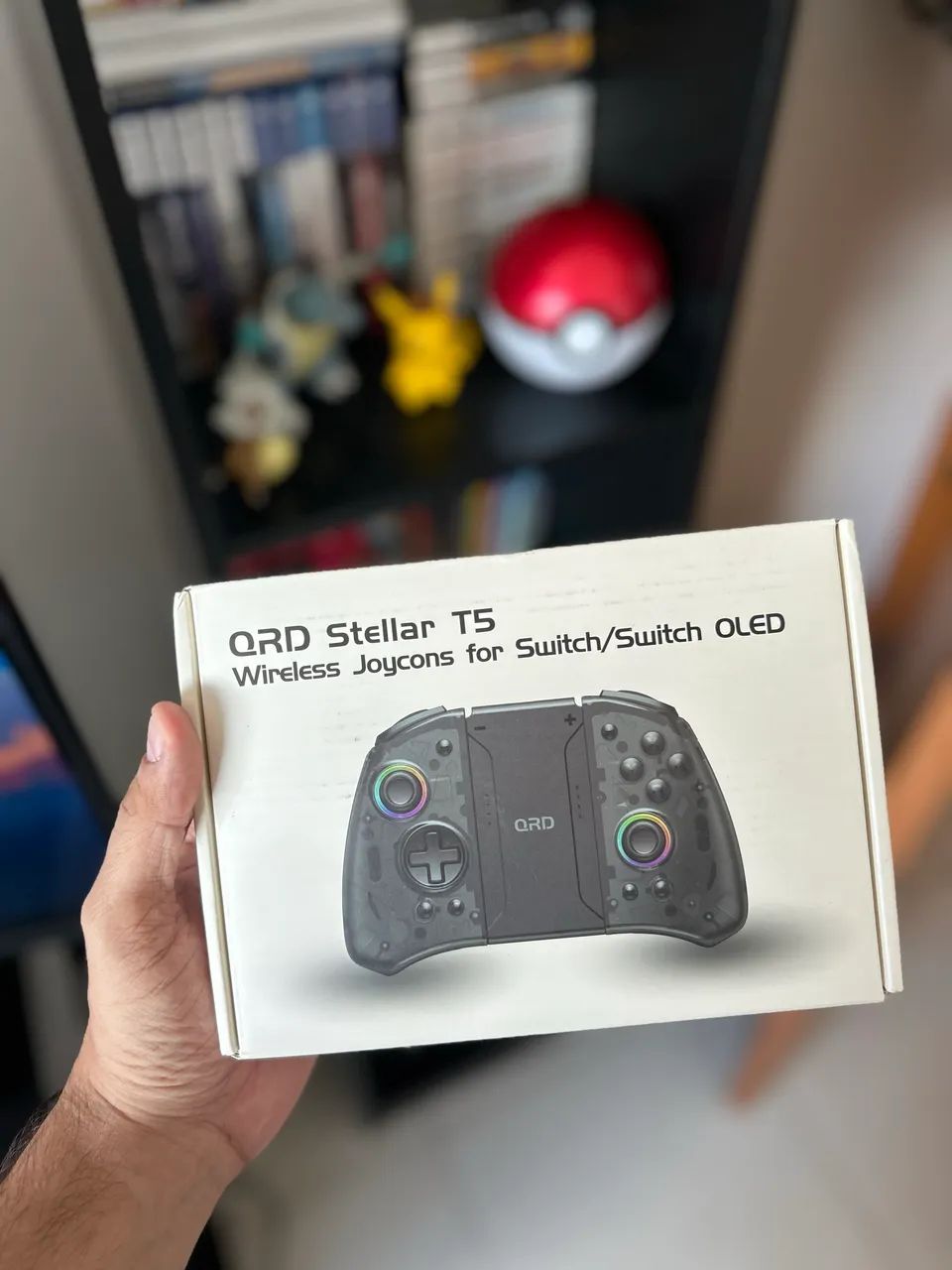 Controle QRD Stellar T5 Hall Effect para Nintendo Switch