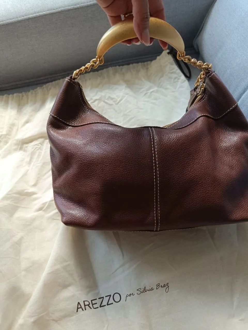 Bolsa Arezzo original couro legítimo  - Foto 3