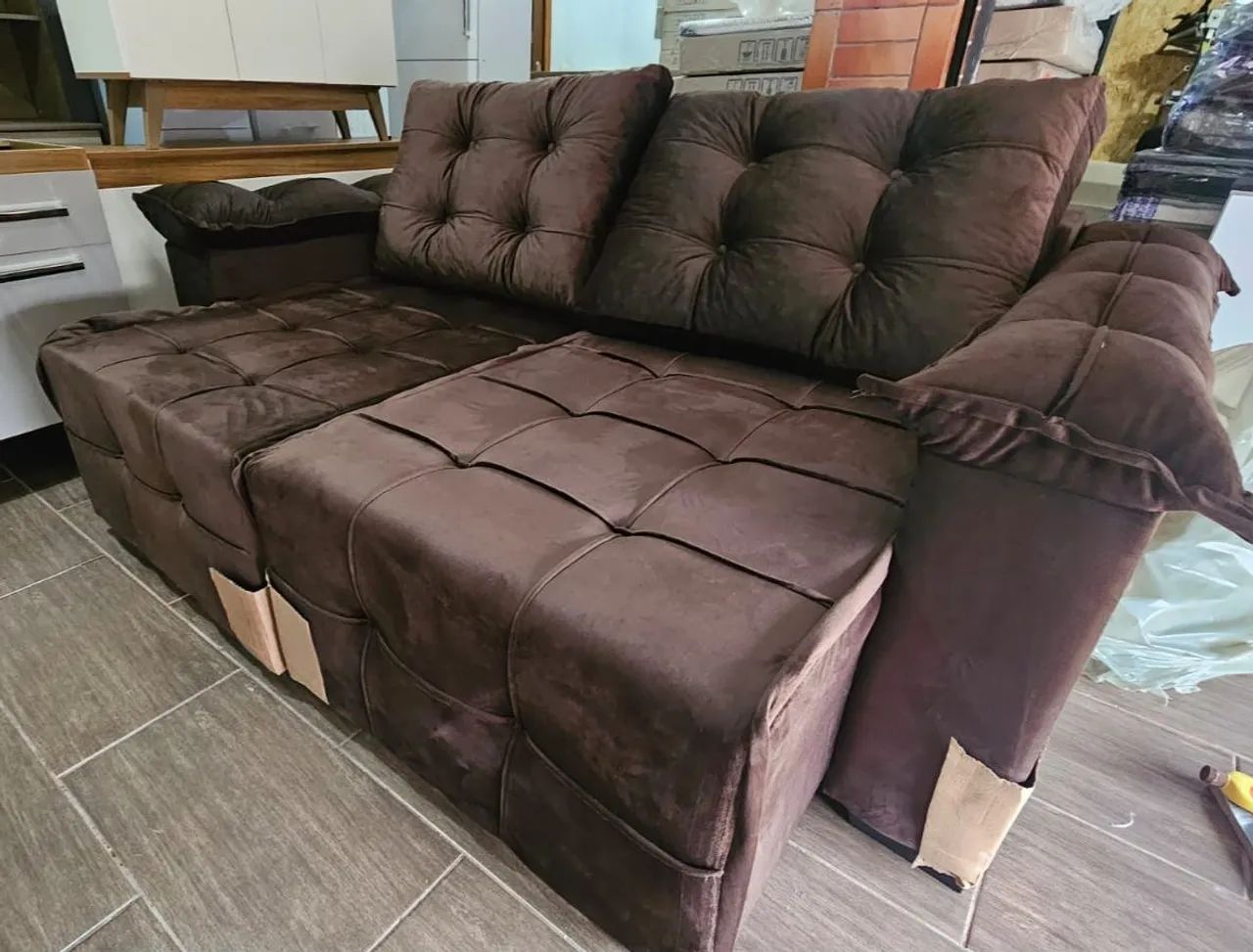 SOFÁ RETRÁTIL NOVO - ENTREGAMOS  - Foto 2