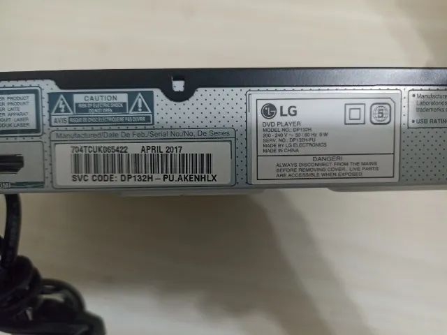 Leitor de DVD LG DP132H Full HD com Usb e Hdmi - Foto 5
