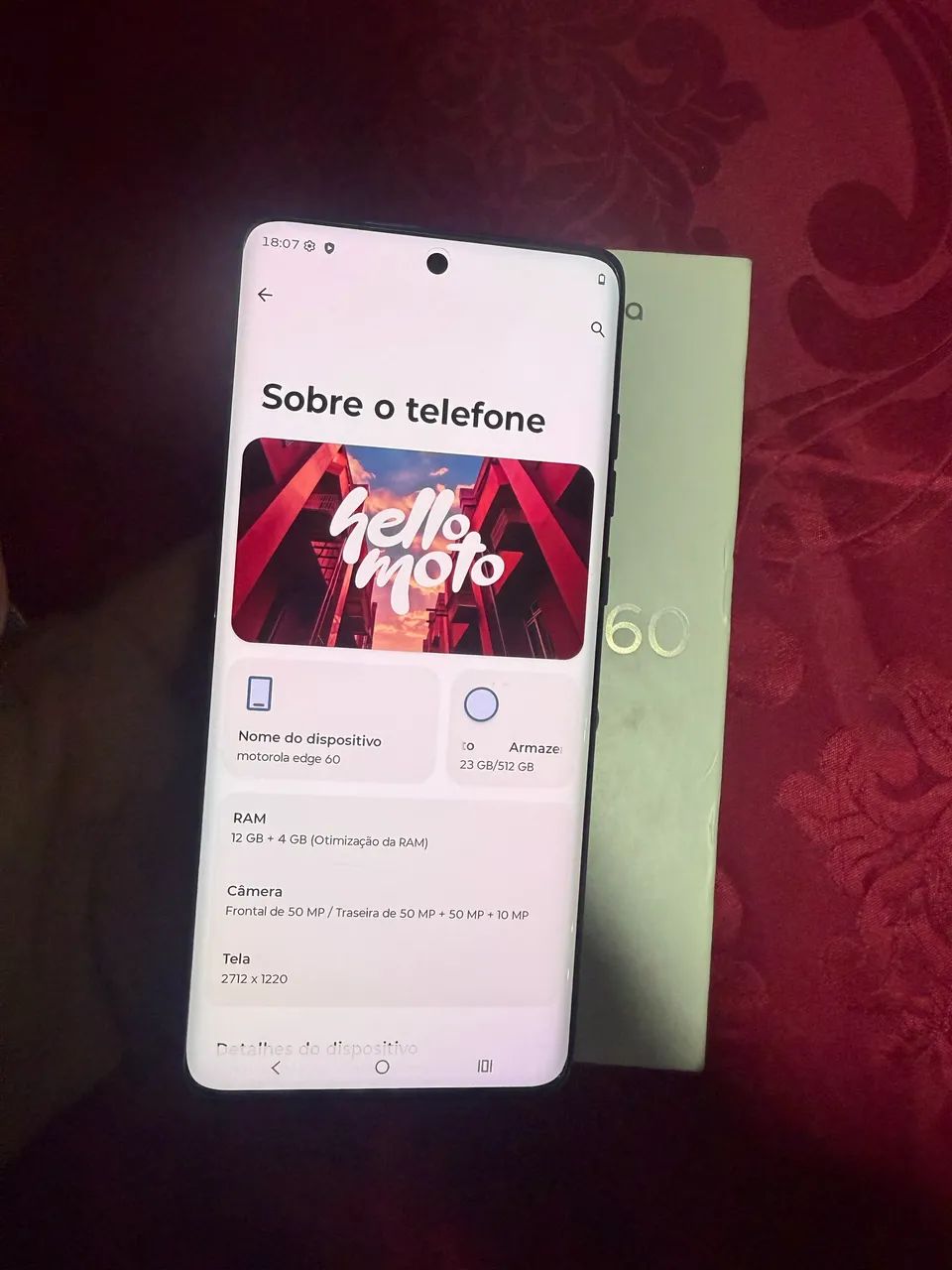 Moto Edge 60 512 gb só troca  - Foto 2