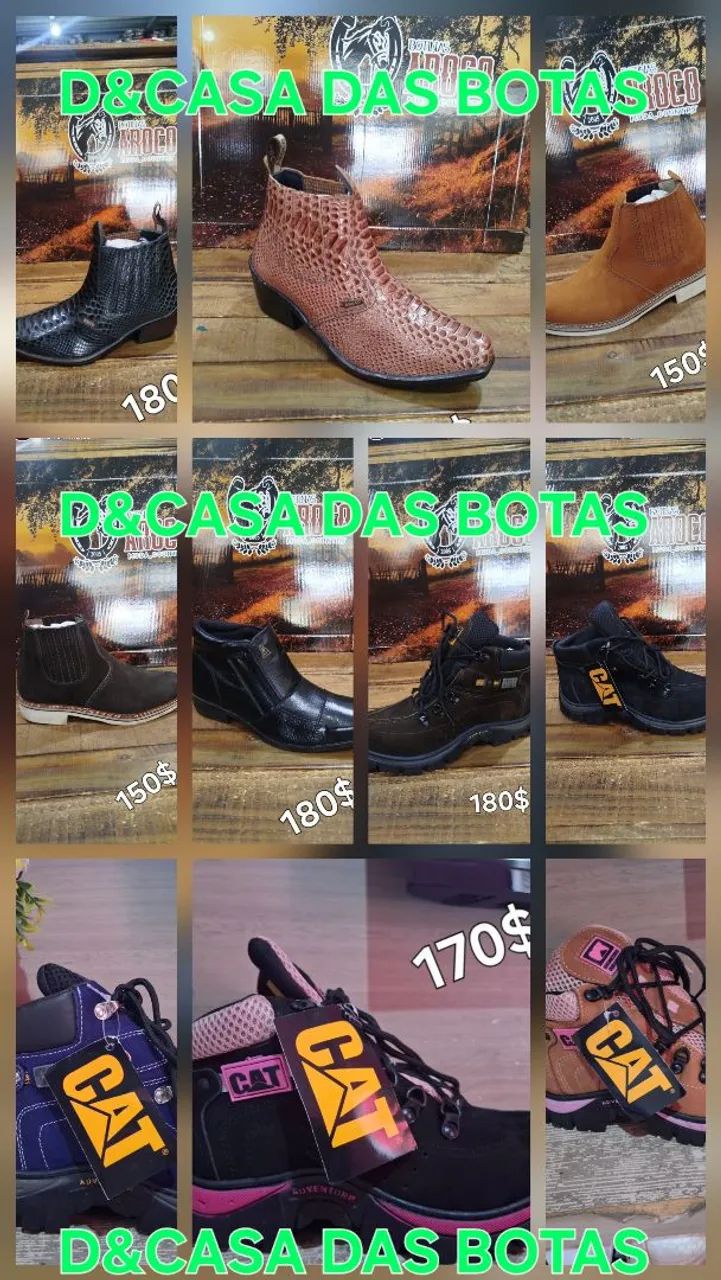 Botas de couro 