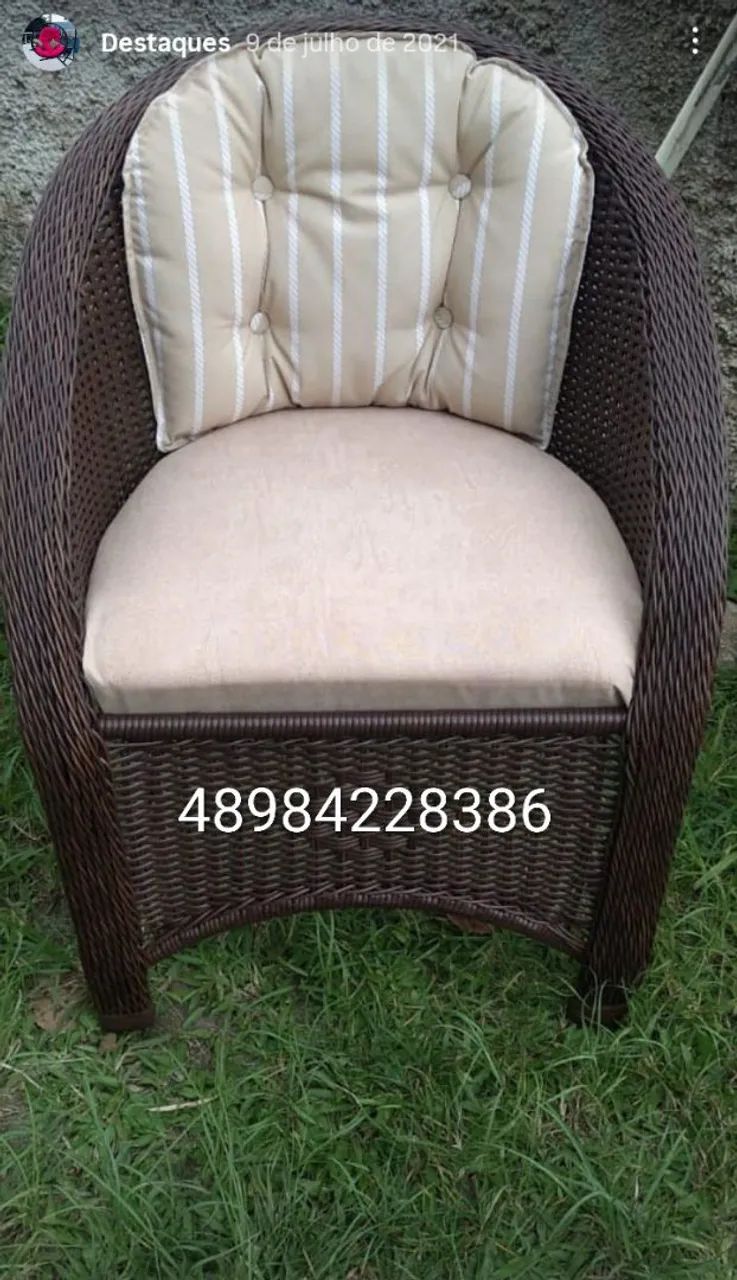Móveis rattan e corda náutica  - Foto 4