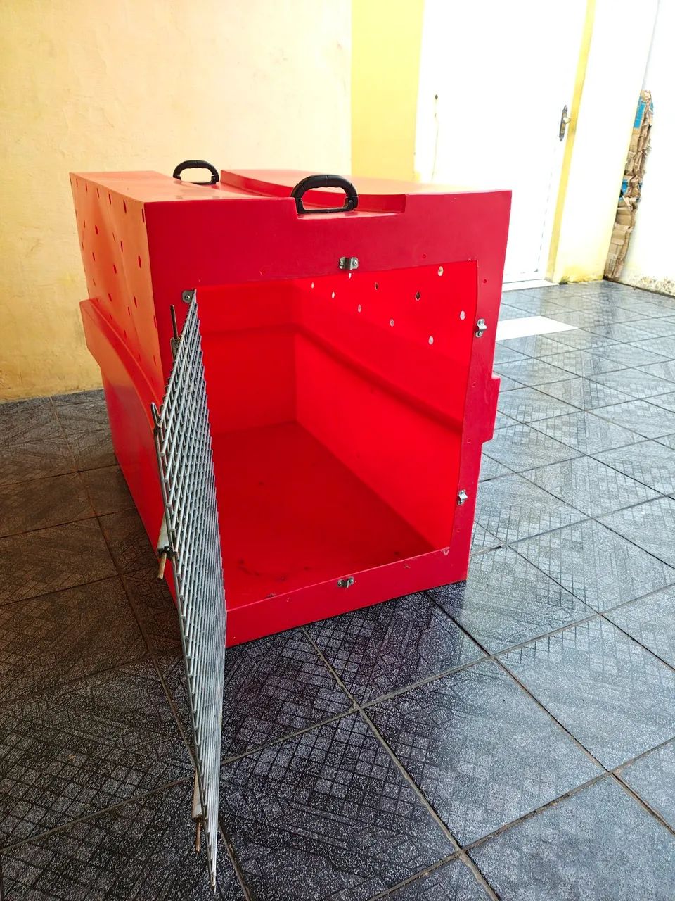 Caixa de Transporte Kennel  nº9  Para Pets Animais Grande Porte Padrão IATA <br> - Foto 4