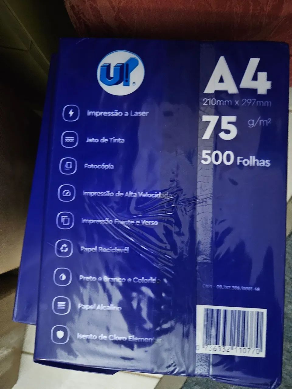 Papel A4 Brilhante 75g Multifunção 2000 Folhas Branco470038930942208002