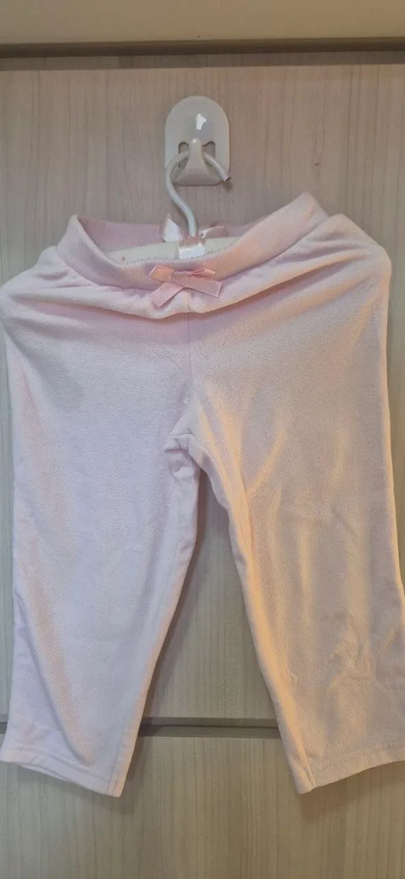 Calça Carter's fleece Rosa - 24M