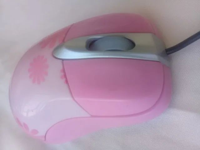 Mouse USB com Capinhas Extras e cabo de 120Cm. - Foto 3