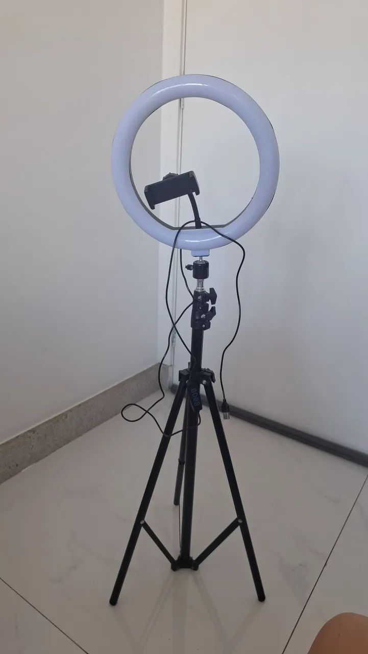 Ring light com tripé 26 cm novo
