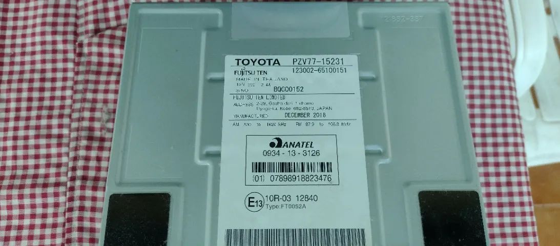Som automotivo para veículo Etios