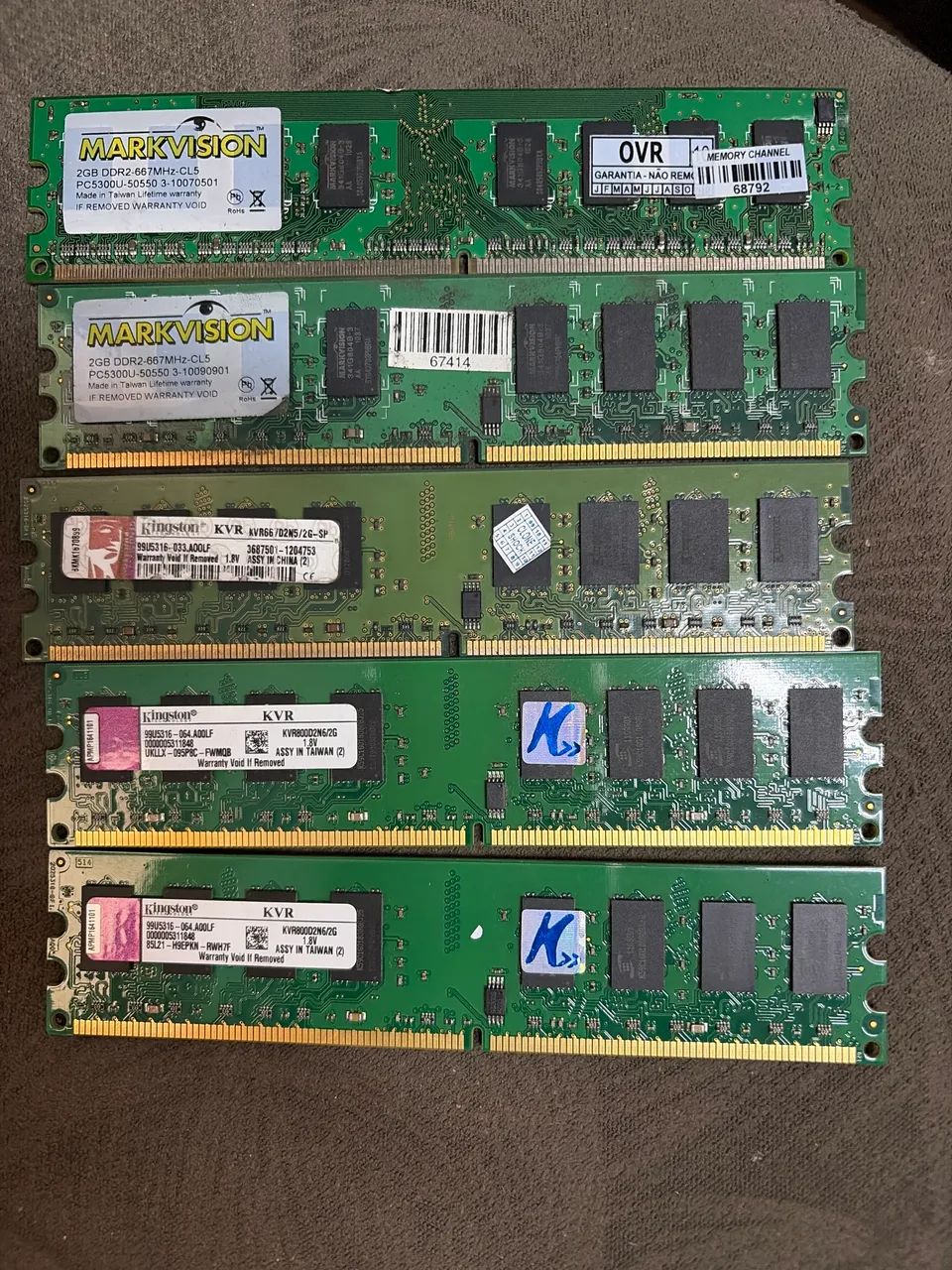 Memória  pc ddr2 2gb 