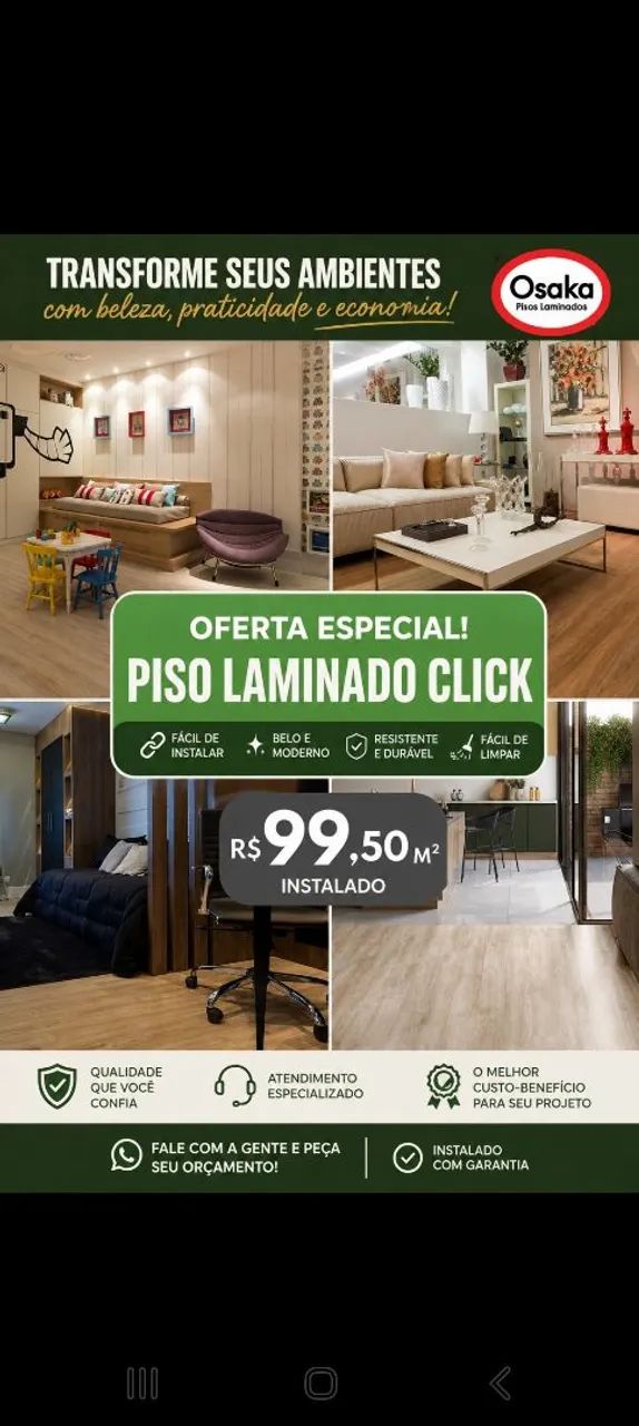 PISO LAMINADO DE ALTA RESISTÊNCIA