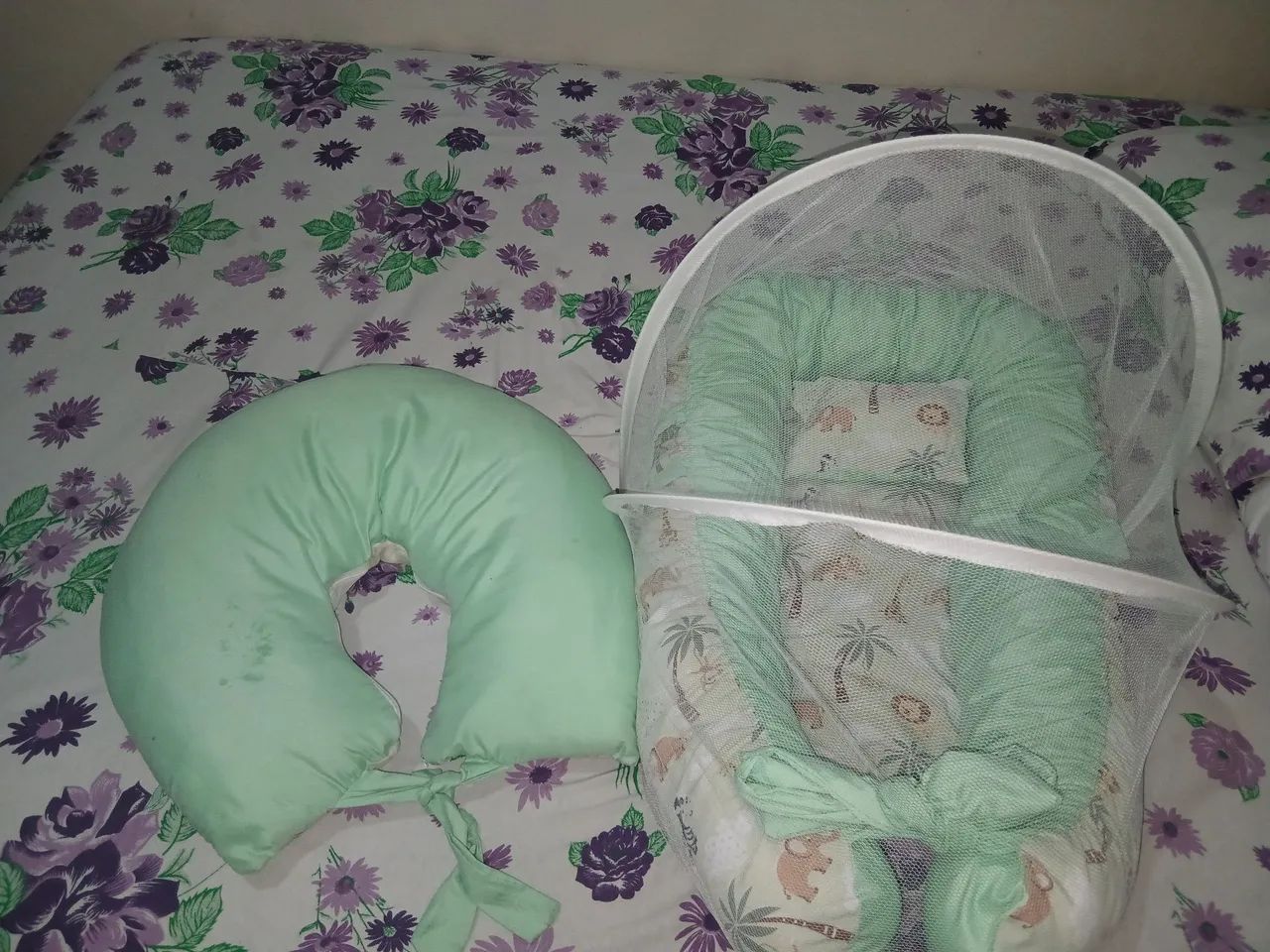 kit ninho e almofada amamentaçao