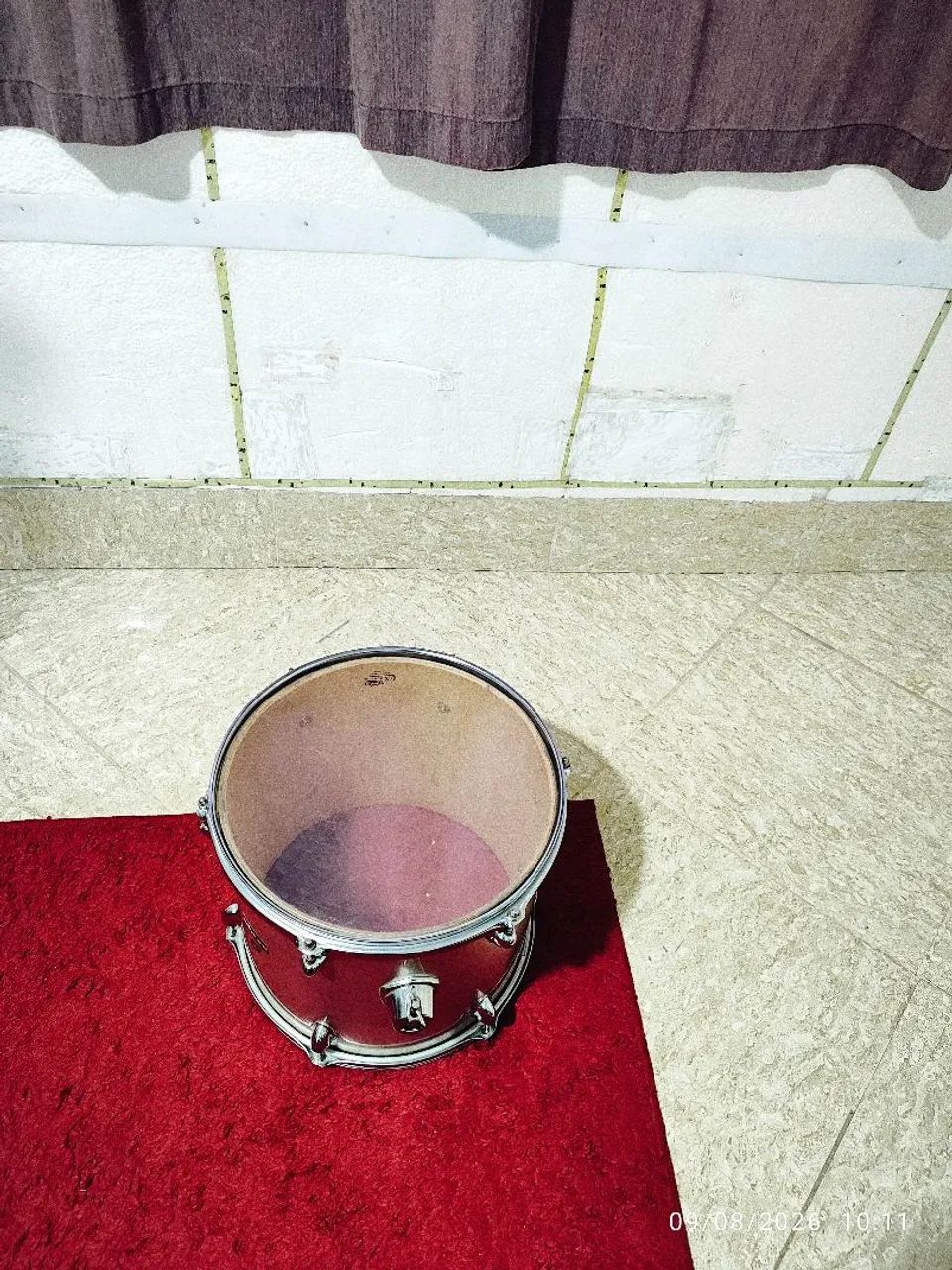 Tom de 13 polegadas 6 afinação wolf drums usado bem conservado 