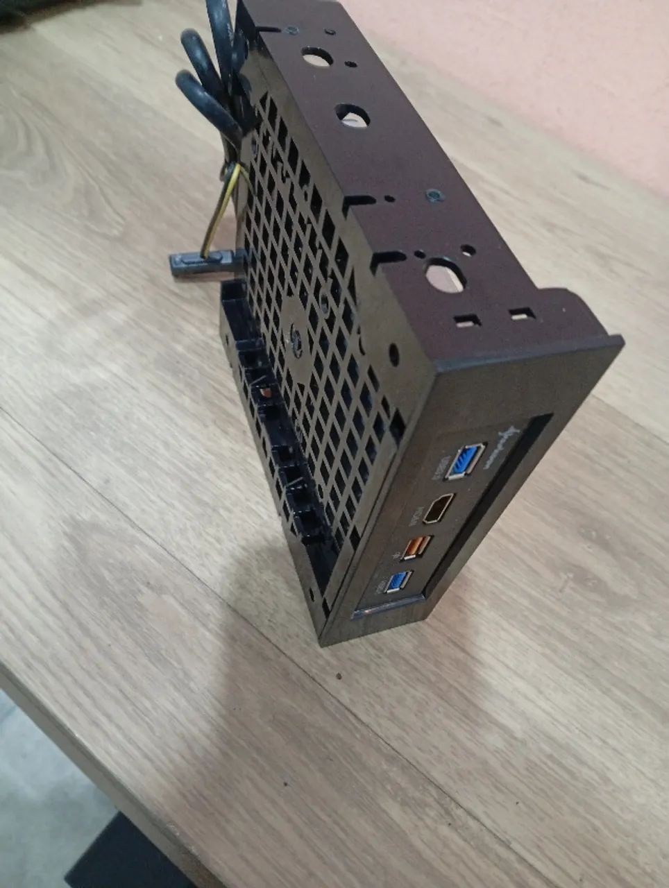 Painel Frontal USB 3.0 Shakoon Black com HDMI2 - Foto 4