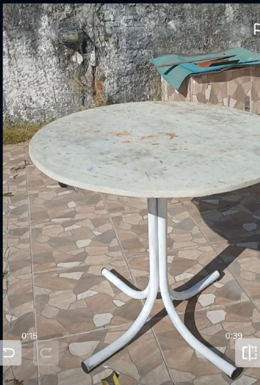 Mesa de tampo de mármore  - Foto 2