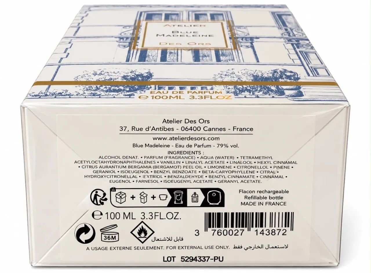 Atelier Des Ors Blue Madeleine 100ml Lacrado - Foto 3