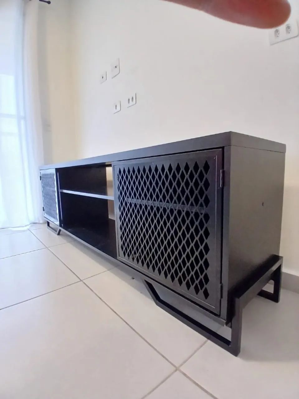 rack industrial preto