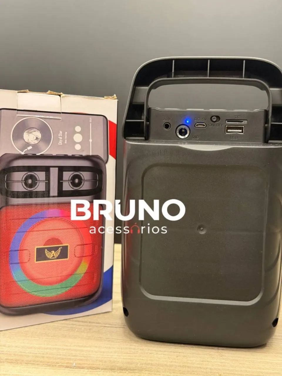 Caixa de Som Bluetooth com suporte para celular - Foto 2