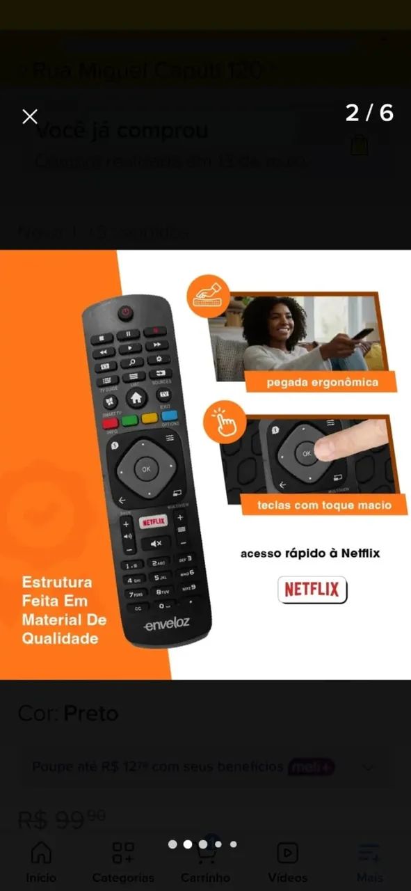 Controle compatível LG smartv - Foto 3
