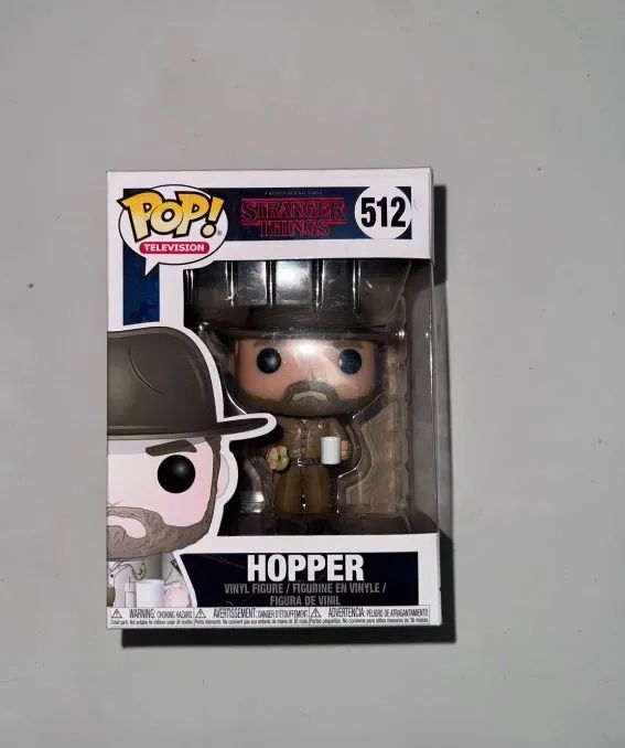 Funko Pop Hopper #512 - Stranger Things - Original com Caixa