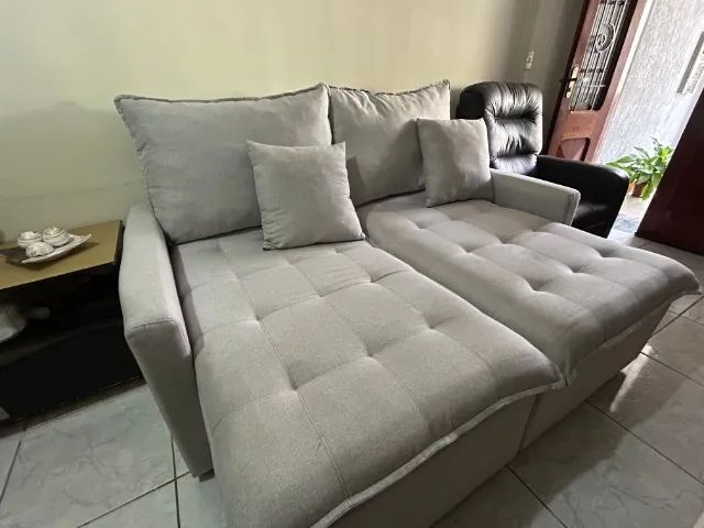 Sofá Cinza (Seminovo)
