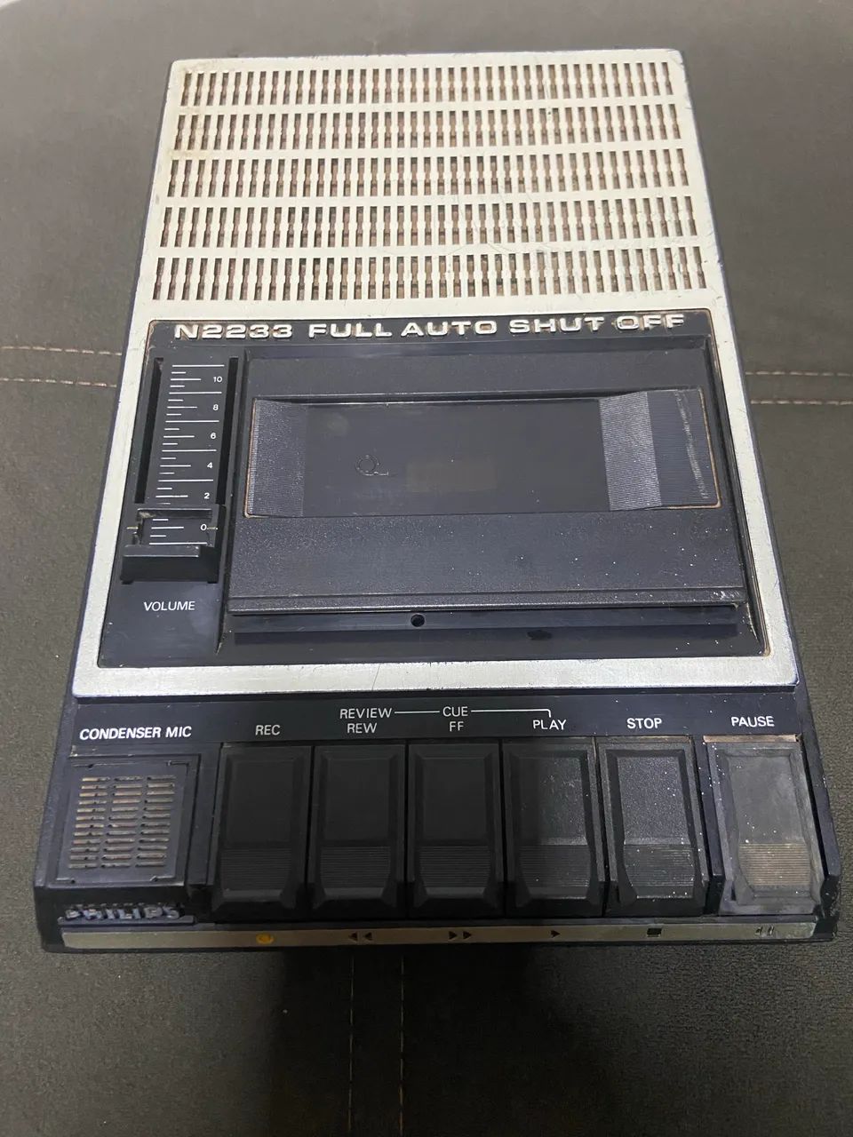 Gravador k7 tape deck PHILPS N2233 DEFEITO 