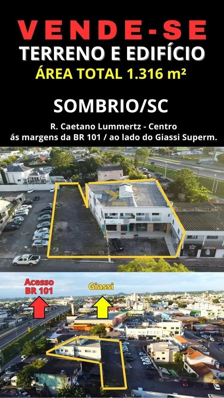 Prédio + Terreno em Sombrio - SC