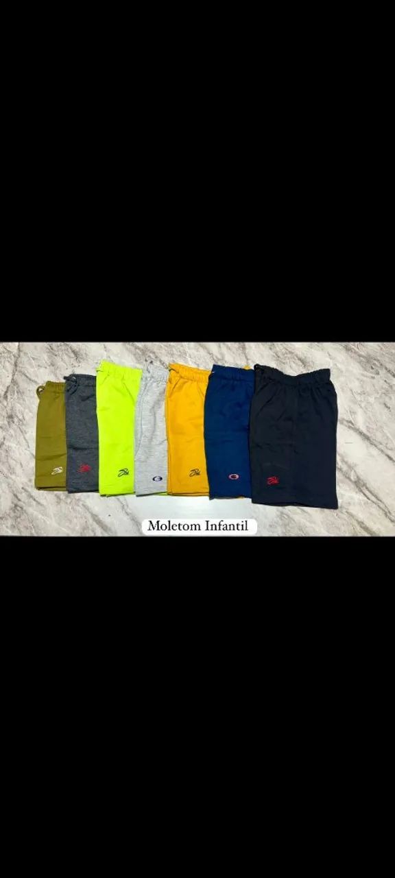 short moleton infantil 2,4,6 anos  - Foto 2