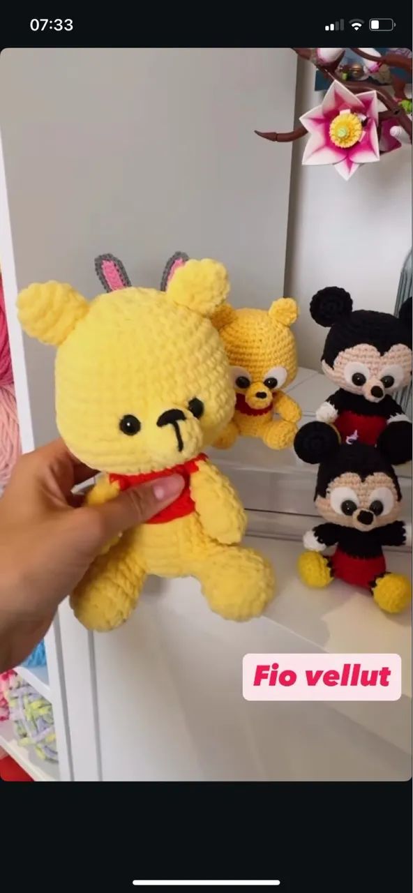 Pititicos Amigurumi Animais Inspiração de Personagens Decoração Chaveiros Personalizados  - Foto 6
