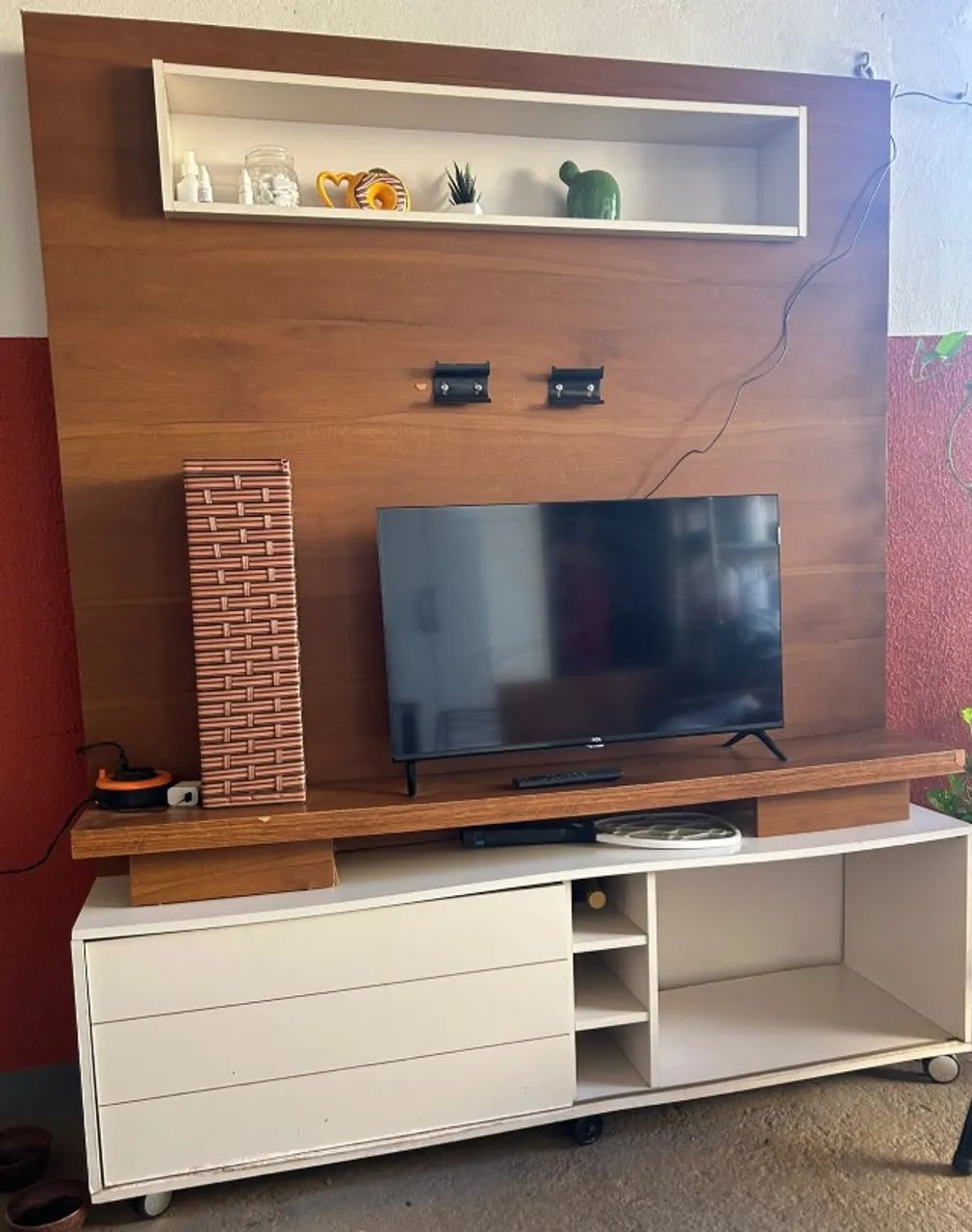 Rack com Painel para TV com Rodinhas - Foto 2