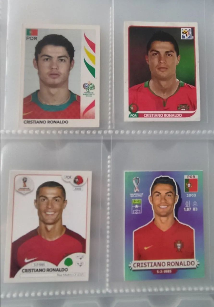 Lote 6 figurinhas Cristiano Ronaldo CR7 - Foto 4