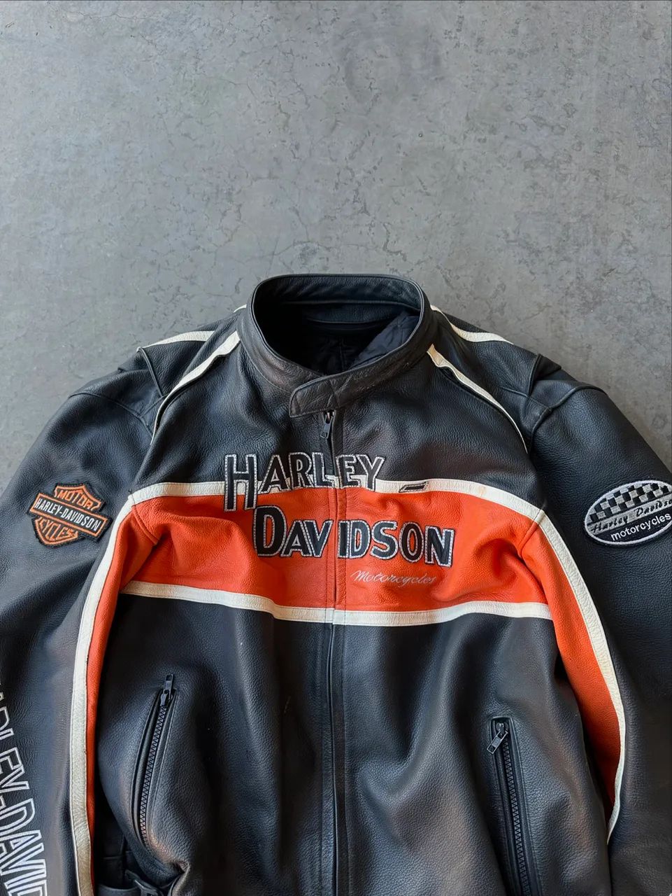 Jaqueta biker couro legítimo boxy  - Foto 2