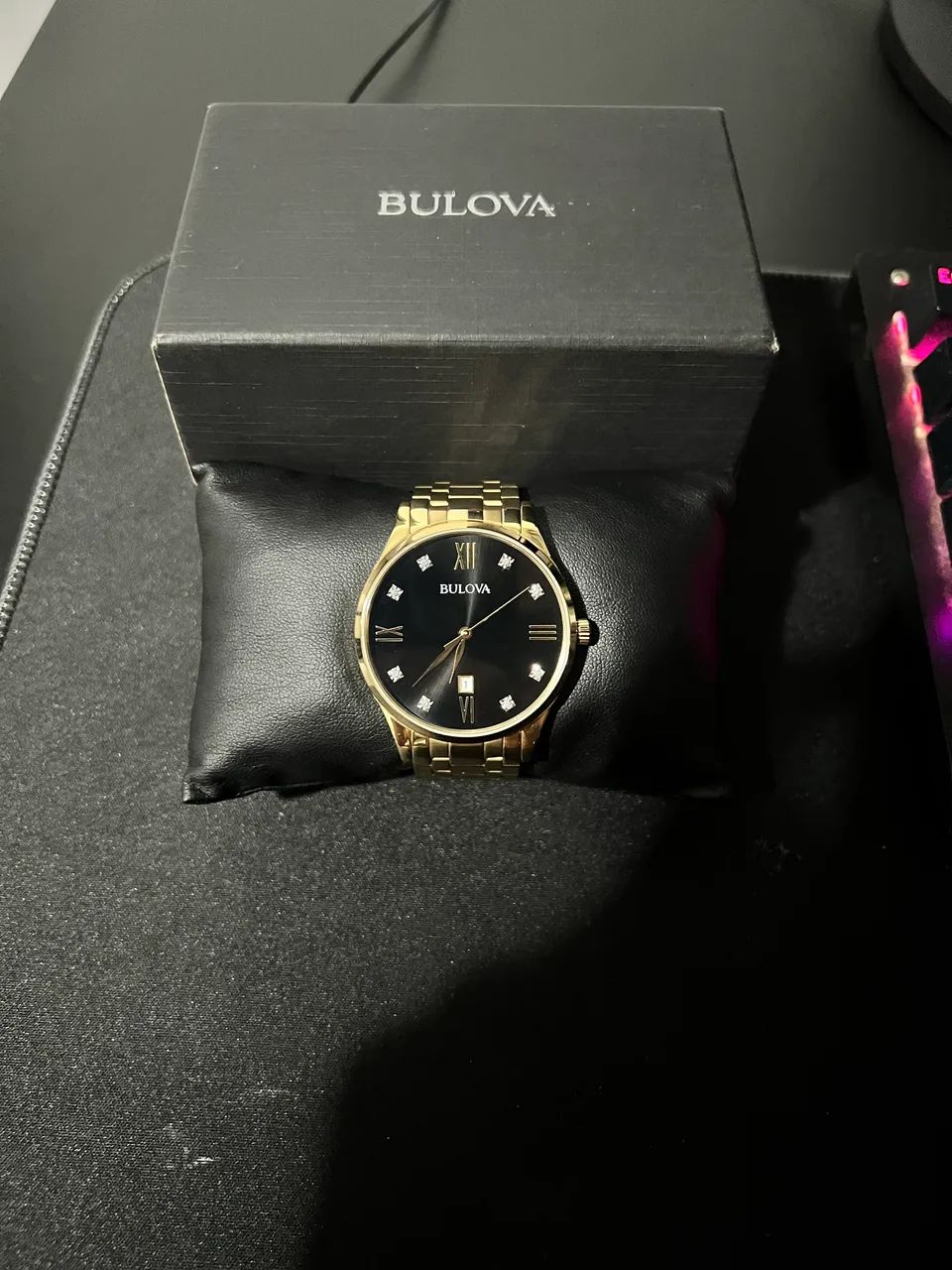 Relógio Bulova Diamonds 97D108 Original Completo Impecável