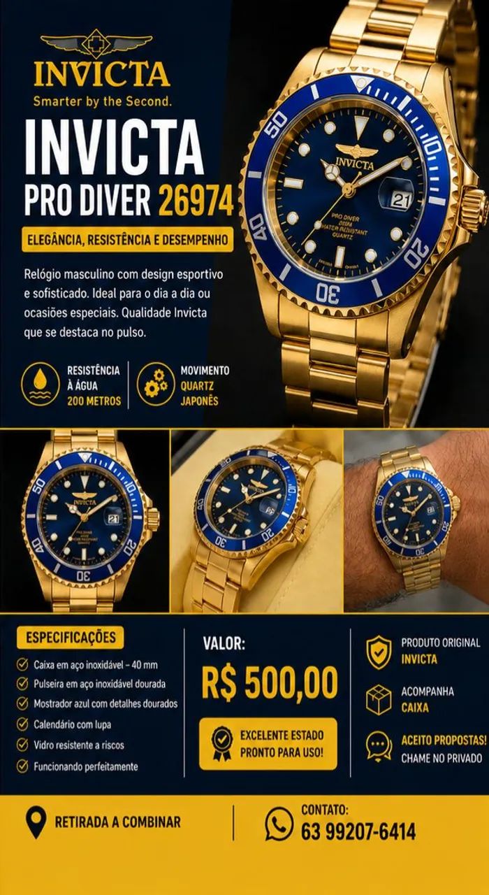 Relógio Invicta Pro Driver