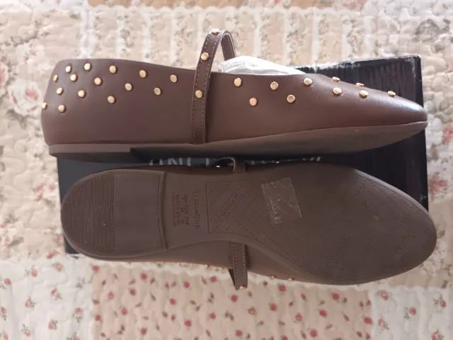 Sapatilhas Marron de couro legítimo - Foto 5