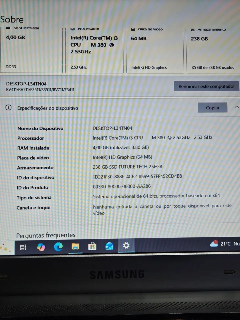 Notebook Samsung i3 barato  - Foto 5