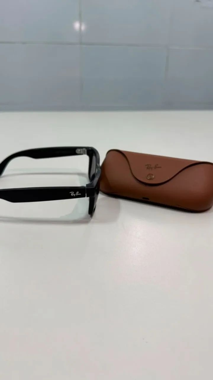 Óculos Ray Ban Meta Wayfarer Gradient Graphite Polar - Foto 2