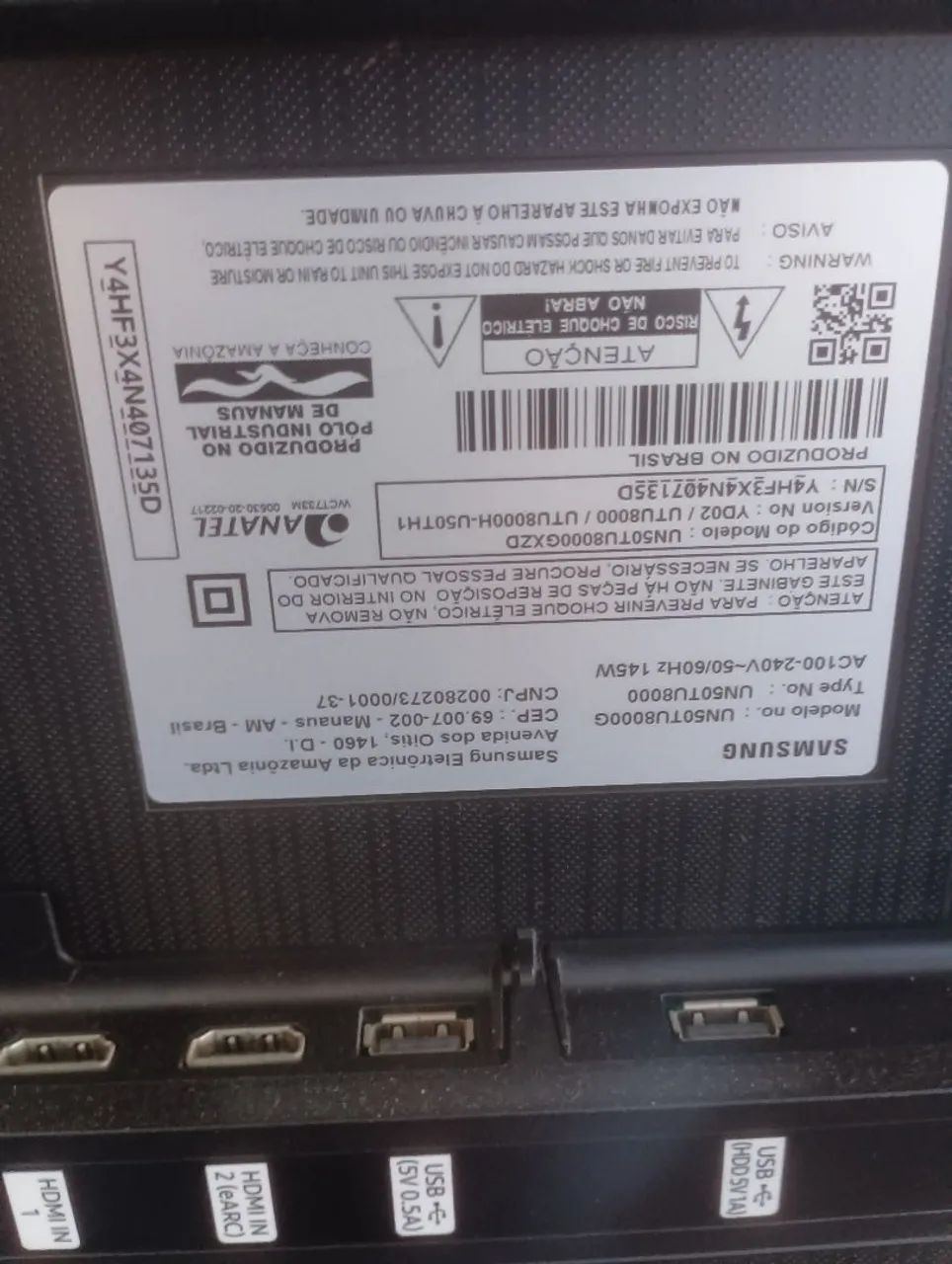 Tv Samsung 50 polegadas defeito tela  - Foto 2