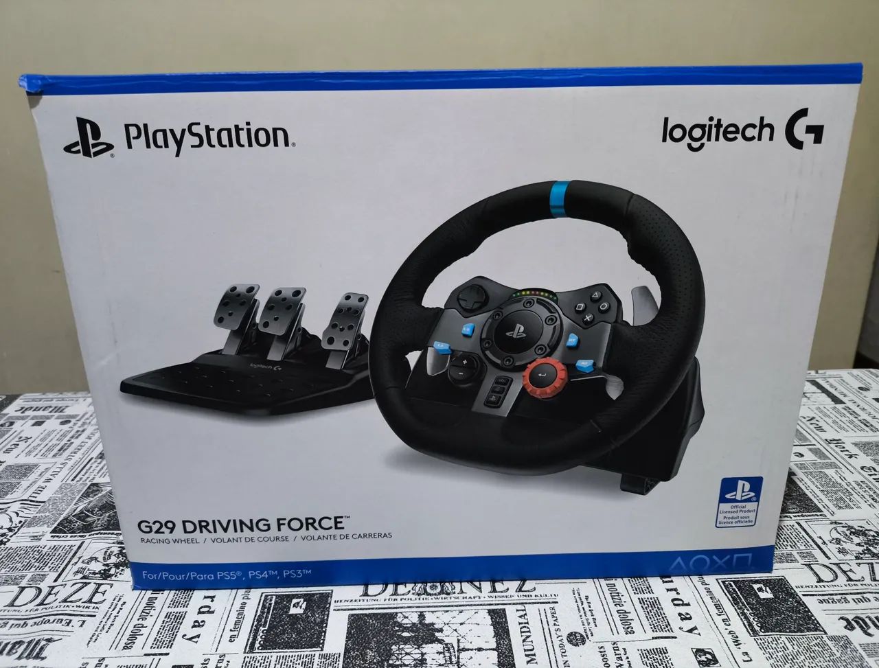 Volante Logitech G29 Driving Force (PS5 / PS4 / PC) - ótimo estado.  - Foto 4