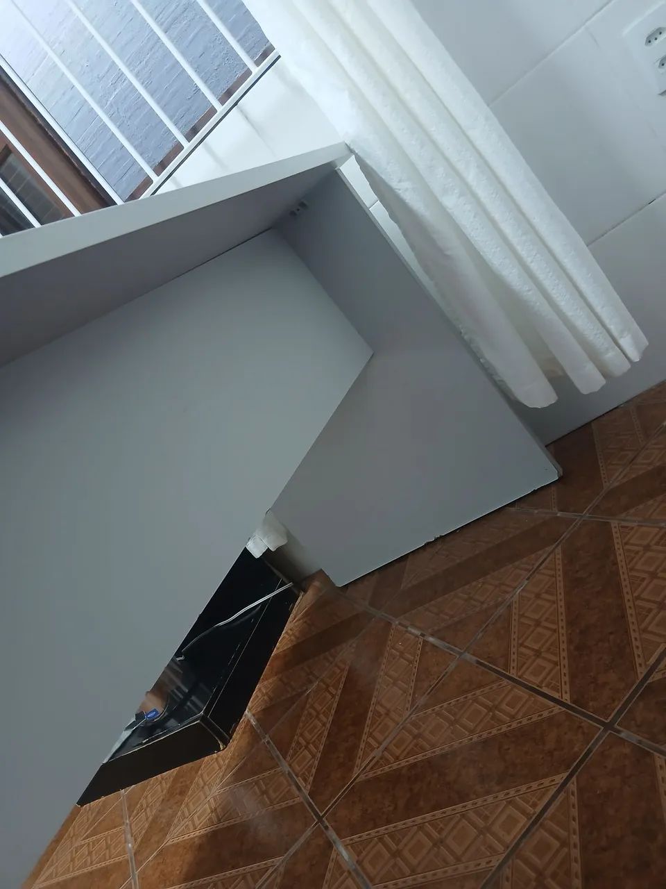 Mesa de Escritório Cinza - Foto 3