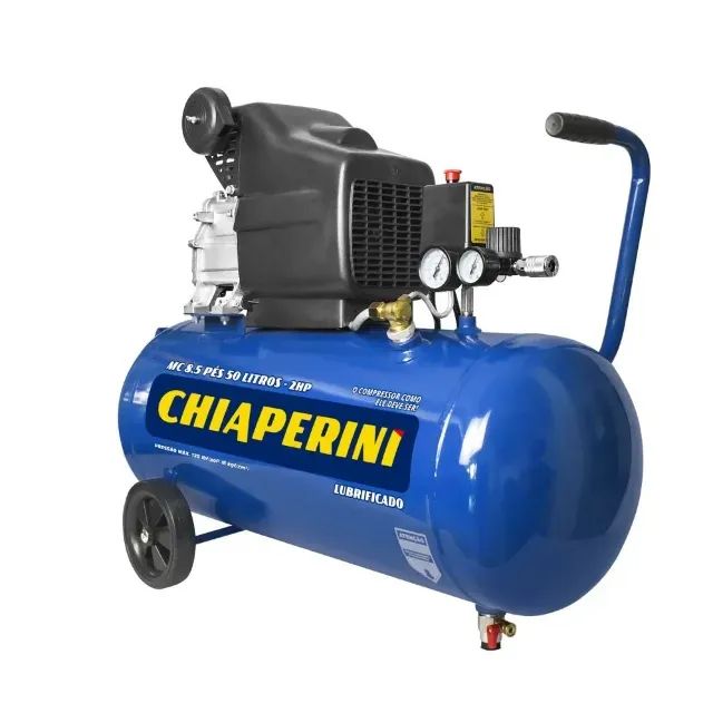 Compressor de ar 50 litros 2HP 127V - Chiaperini MC 8.5/50 USADO 1