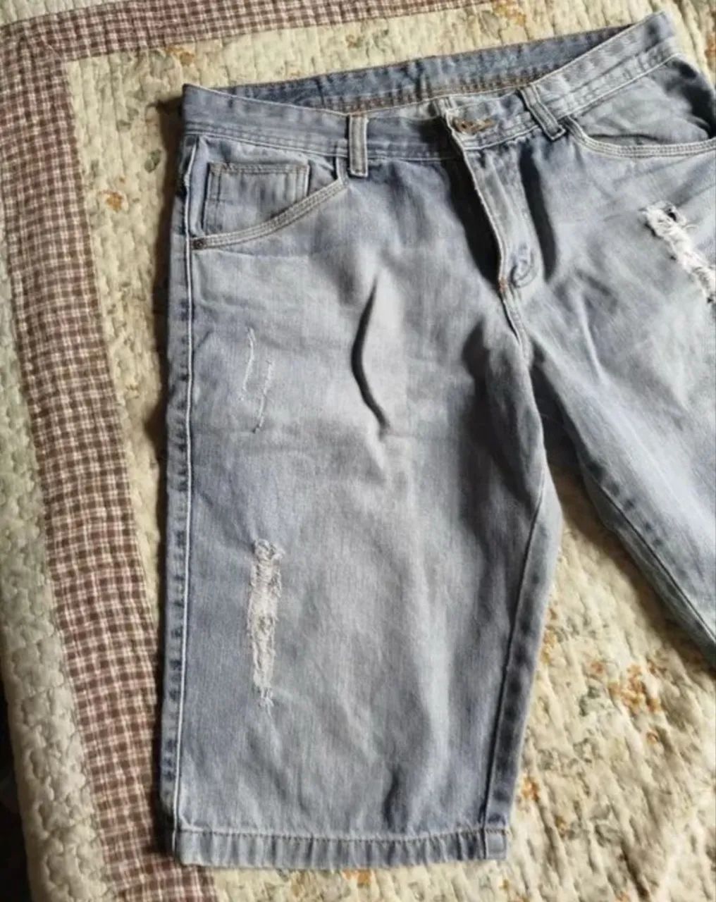 Bermuda jeans masculina 42 - Foto 2