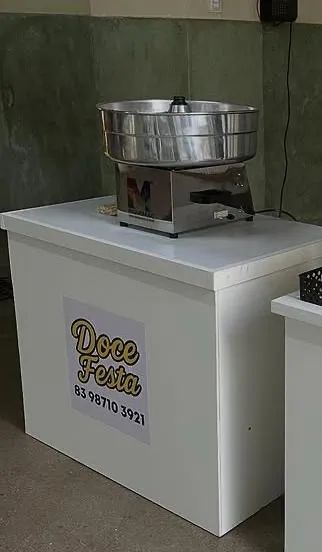 Máquina de Algodão Doce e Pipoqueira profissional  - Foto 5