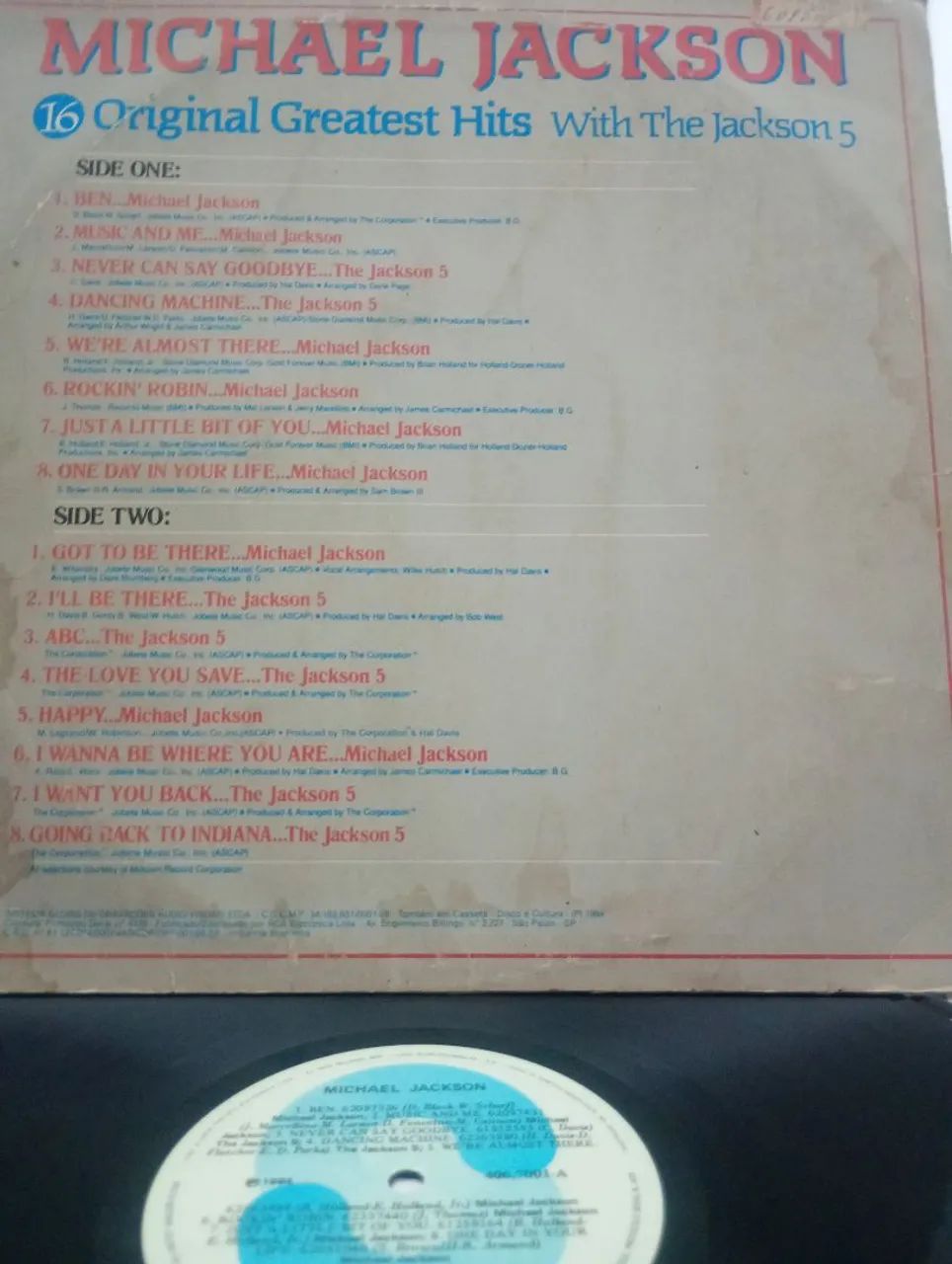 LP Michael Jackson,16 original greatst hits ,the Jackson five 1984 - Foto 2