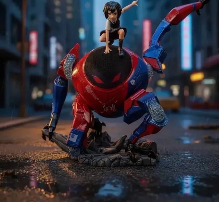 Estátuas Homem aranha aranhaverso 5 na caixa   - Foto 3
